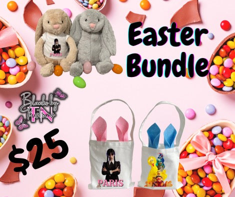 Easter basket and bunny bundle
